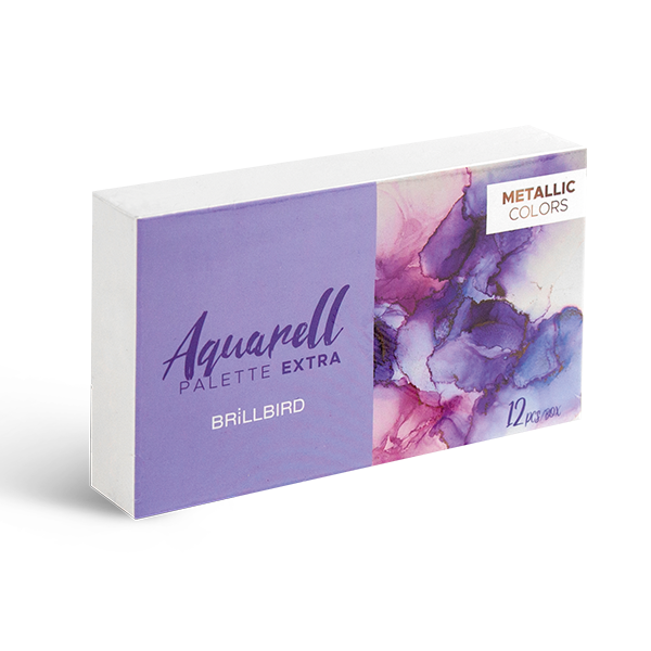 BB Aquarell/akvarell paletta 12 darabos - EXTRA